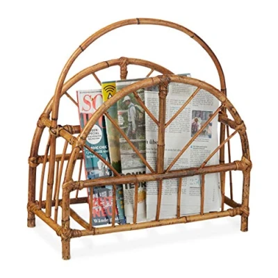 Afbeelding van lectuurbak rotan rond 47 x 43,5 20,5 cm met handgreep natuur