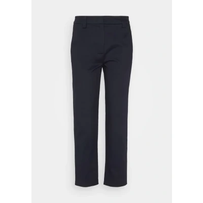 Afbeelding van Marc O&#039;Polo Modern Style Tapered LEG HIGH RISE WELT Pocket Chino, Dames, Maat: 34, Thunder blue