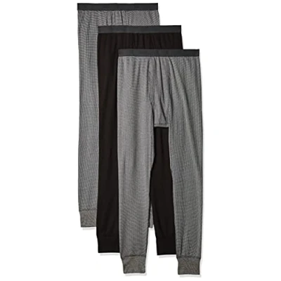 Afbeelding van Fruit of the Loom Heren pyjama Bottom, Grijssteen Heather/Grijssteen Heather/Zwart, M