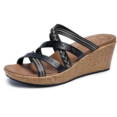 Afbeelding van Skechers Beverlee Tiger Posse voor dames, Zwart, 43 EU