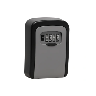 Afbeelding van Sleutelkluis met combinatieslot 11.9 x 8.5 3.6cm Zwart Grijs