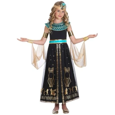 Afbeelding van amscan (PKT) (CC accessoires) (9905035) oogverblindend Cleo kostuum voor kindermeisjes (12 14 jaar) Grp1