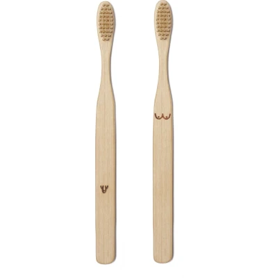Afbeelding van Bamboe Tandenborstels (Set Van 2) Nudie