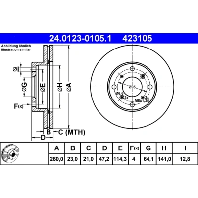 Afbeelding van Ate Remschijf 24.0123 0105.1