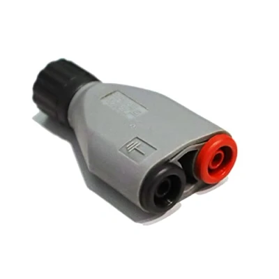 Afbeelding van PeakTech P 7055 BNC adapter banaanstekker bussen, accessoires voor oscilloscopen, signaalgenerator, frequentieteller en stroomtangen met 4 mm meetkabel, volledig geïsoleerd