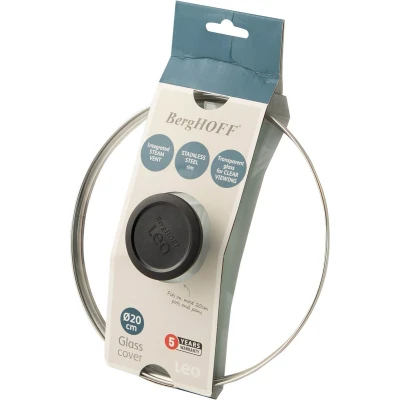 Afbeelding van BergHOFF Deksel Sage &amp; Slate, 20 cm Leo Line