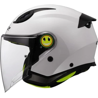 Afbeelding van LS2 Helm Funny II Solid OF622 wit maat L