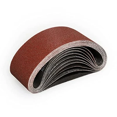 Afbeelding van Sruhrak 75 X 457 MM Schuurbanden, Korrel 60, Schuurband voor het Slijpen Polijsten en Ontroesten, Geschikt Bandschuurmachine 457X75(10 Stuks)