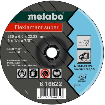 Afbeelding van Metabo Accessoires Afbraamschijf Ø 100x6,0x16,0 RVS Flexiamant super 25 stuks 616735000