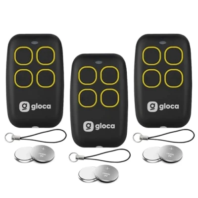 Afbeelding van gloca 3x Telecomando Apricancello Easy Garage Auto Apprendente 4 Canali Frequenza 433 Mhz