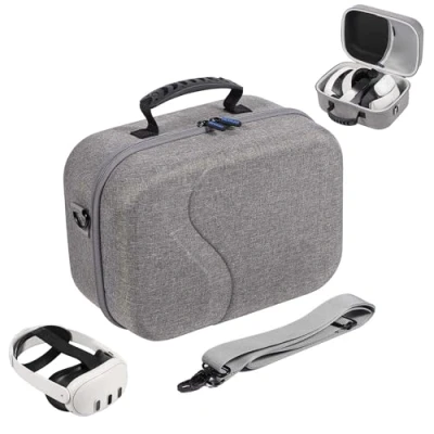 Afbeelding van Grote tas, reistas opbergtas compatibel met Kiwi Design/BOBOVR batterij elite riem en andere accessoires, harde tas voor reizen opslag
