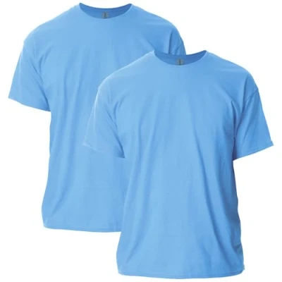 Afbeelding van Gildan Katoenen T shirt voor heren (verpakking van 2), Carolina Blauw, 3XL