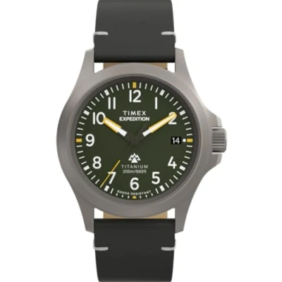 Afbeelding van Timex Expedition North Field Post TW2W78100 Horloge Leer Zwart Ø 38 mm