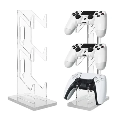 Afbeelding van Nizirioo Game Controller houder, hoofdtelefoonstandaard, 3 lagen, multifunctionele gamecontrui, headset gaming controller, standaard van acryl, voor Xbox ONE Switch PS4 PS5
