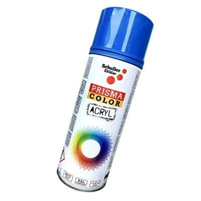 Afbeelding van Schuller Lakspray acryl spuitlak Prisma Color RAL, kleurkeuze, glanzend, mat, 400 ml, lakspray: hemelsblauw RAL 5015