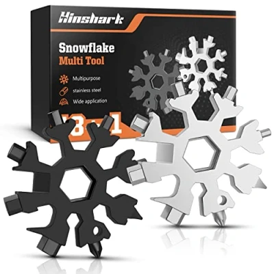 Afbeelding van Cadeaus voor mannen/vrouwen, kleine kerstcadeaus mannen, 18 in 1 sneeuwvlokken, multitool, mannencadeaus papa, verjaardagscadeau vulling adventskalender
