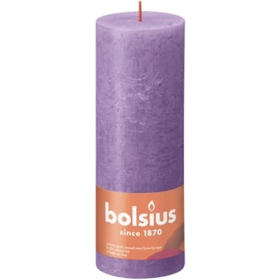 Afbeelding van Stompkaarsen Shine 4 st rustiek 190x68 mm levendig violet