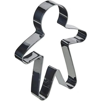 Afbeelding van Patisse Uitsteekvorm Speculaaspop 17 Cm Rvs Zilver