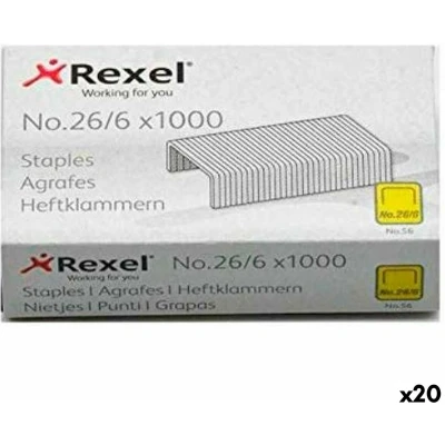 Afbeelding van Nietjes Rexel 1000 Onderdelen 26/6 (20 Stuks)