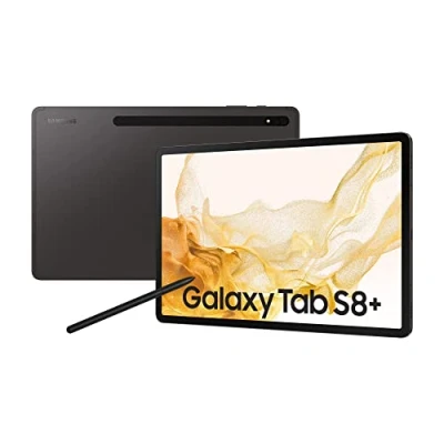 Afbeelding van Samsung Galaxy Tab S8+, 12,4 inch, 128 GB intern geheugen, 8 RAM, wifi, Android tablet inclusief S Pen, Graphite, 36 maanden fabrieksgarantie [exclusief Amazon]