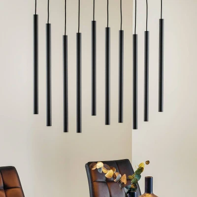 Afbeelding van Nowodvorski Hanglamp Laser Black 10 lichts L 78 cm B 20 zwart