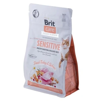 Afbeelding van BRIT Care Grain Free Sensitive Kalkoen &amp; Zalm kattendroogvoer 400 g