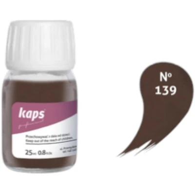 Afbeelding van Kaps super color leer &amp; kunstleer verf inc.cleaner (139) Midden Bruin 25ml