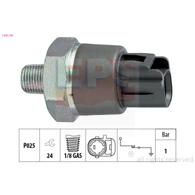 Afbeelding van EPS 1.800.188 Oliedruksensor 1/8 GAS 1bar Made in Italy OE Equivalent