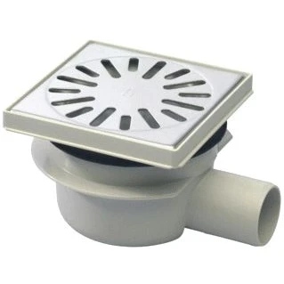 Afbeelding van Aquaberg kunststof put met zijaansl.50mm RVS rooster verstelbaar