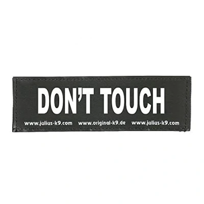 Afbeelding van Verwisselbare patches, 1 paar, DON&#039;T TOUCH, Maat: Large, Zwart