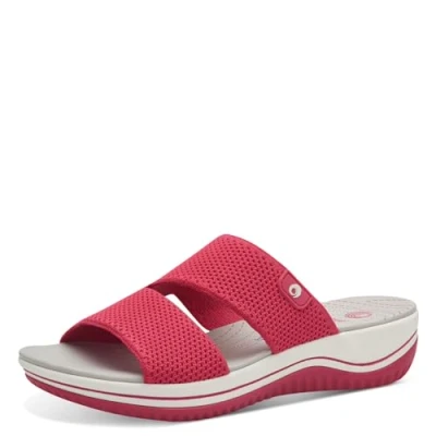 Afbeelding van Coshy: Vacation for your feet A hallux optimized extra width waterproof vegan mule, fuchsia (red), 38 EU