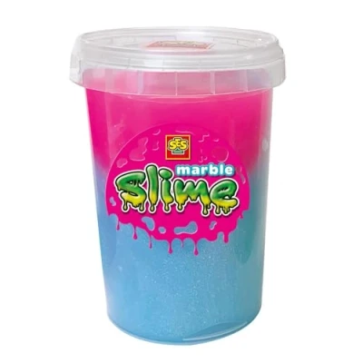 Afbeelding van Marble slime Blauw en roze 200gr