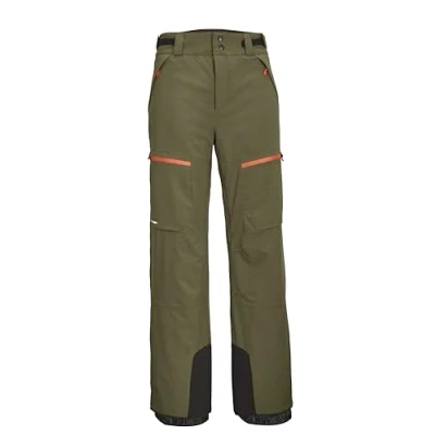 Afbeelding van killtec Heren skibroek/functionele broek met randbescherming en sneeuwvanger KSW 51 MN SKI PNTS, Dark Moss, M, 42003 000