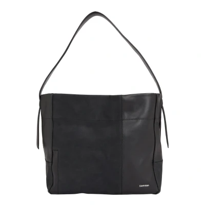 Afbeelding van Calvin Klein Texture Block Medium Handtas, Dames, Maat: One Size, Black
