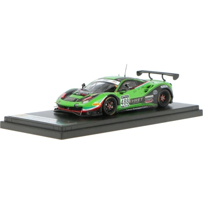 Afbeelding van De 1:43 Diecast Modelcar van Ferrari 488 GT3 Rinaldi Racing #488 24H Spa 2020. coureurs waren P. Ehret / D. Keilwitz R. Mastronardi en Perel. fabrikant is Looksmart.