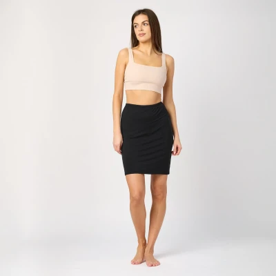 Afbeelding van Merry Style MS MS10 204 UW Dames Onderrok kort elastisch licht Viscose Zwart XXL