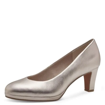 Afbeelding van Marco Tozzi Pumps beige Textiel Dames Maat 42