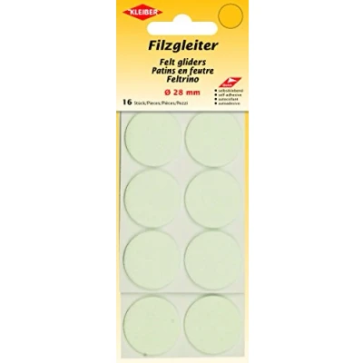 Afbeelding van Kleiber Felt Gliders, Wit, 28 mm