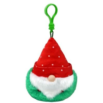 Afbeelding van TY Beanie Boo&#039;s Clip Christmas Gnome Red Hat 7 cm 1 stuk