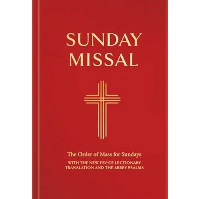 Afbeelding van Sunday Missal: The Order of Mass for Sundays (New ESV CE Lectionary Edition) (Red binding) in use from ADVENT 2024
