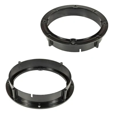Afbeelding van tomzz Audio 2857 002 Luidsprekerringen adapter beugels compatibel met VW Golf 6 7 Passat Polo Up Beetle Seat Arosa Mii Toledo Skoda Fabia Octavia Roomster CityGo voor 165 mm DIN luidsprekers