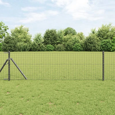 Afbeelding van vidaXL Eurohek Grijs 0.4x50 m Staal