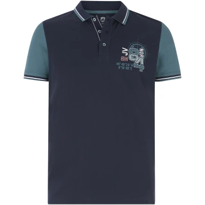 Afbeelding van Jan Vanderstorm Olejorn Poloshirt, Heren, Maat: Large, Dunkelblau