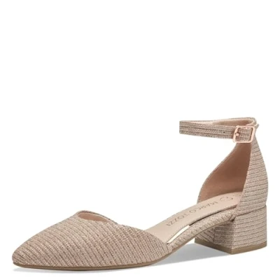Afbeelding van MARCO TOZZI Loafers by Guido Maria Kretschmer 2 24304 42 dames, Metallic Rose, 39 EU
