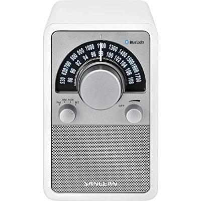 Afbeelding van Sangean WR 15BT draagbare radio, Bluetooth, gelakt, wit