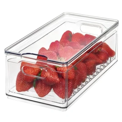Afbeelding van Opbergbox voor Fruit Groot iDesign The Home Edit Transparant (30,5 x 15,2 cm)