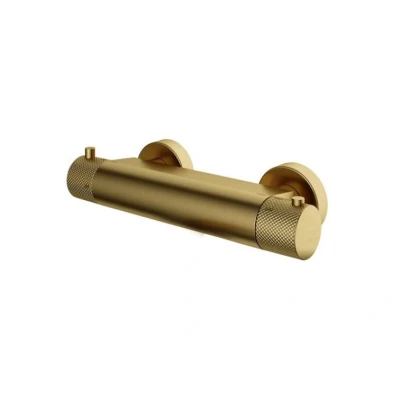Afbeelding van HotBath Cobber X thermostatische douchemengkraan CX008 Geborsteld Messing PVD
