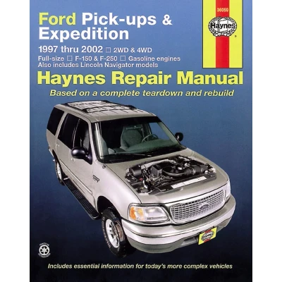 Afbeelding van Ford Pickups, Expedition, Lincoln Nav 2wd &amp; 4WD Gas F 150 (97 03), Heritage (04), 250 99), Expedition 17), Navigator (98 17) Haynes ... Includes and