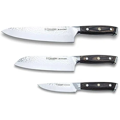 Afbeelding van 3 Claveles kimura Professionele keukenset, multifunctioneel mes, roestvrij staal, keukengerei, set met messen