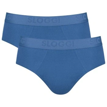 Afbeelding van Sloggi 2 PACK Slip, Heren, Maat: Small, Summer sky